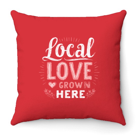 Farmers Market Vendor Fresh Produce and Local Throw Pillows