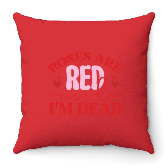 Valentines Day, Retro Valentine, Coquete Valentine Throw Pillows