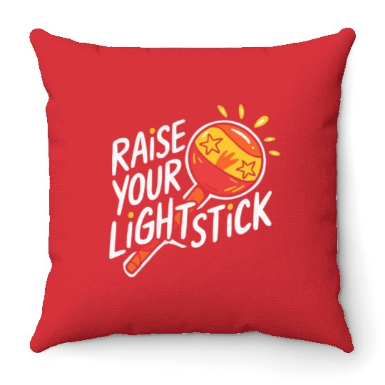 K-Pop Korean Pop Music South Korea Kpop Lightstick Throw Pillows