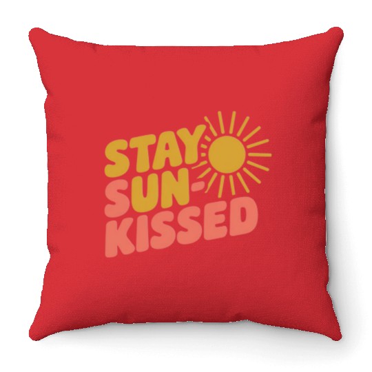 Here Comes the Sun Throw Pillows