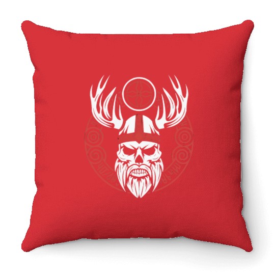 Asatru Valhalla Scandinavian Pride Norsemen Viking Throw Pillows