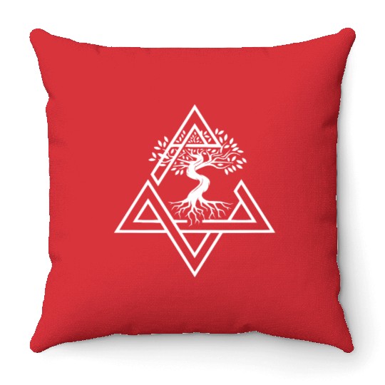 Asatru Valhalla Scandinavian Pride Norsemen Viking Throw Pillows