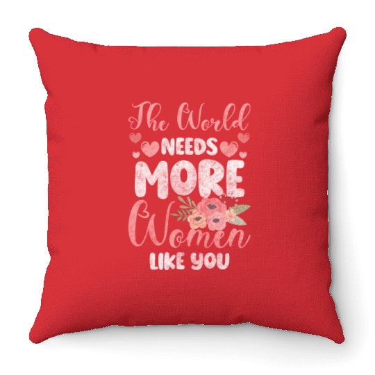 Women's Day Power Frida Kahlo Throw Pillows