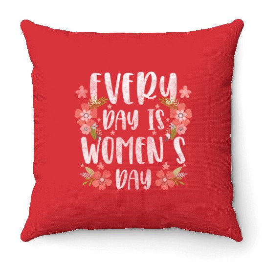Women's Day Power Important Frida Throw Pillows