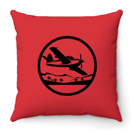 Aircraft Graphic Throw Pillows