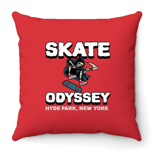 Skate Odyssey – Hyde Park Skate Shop Throw Pillows