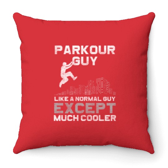 Freerunner Extreme Underground Fast Throw Pillows