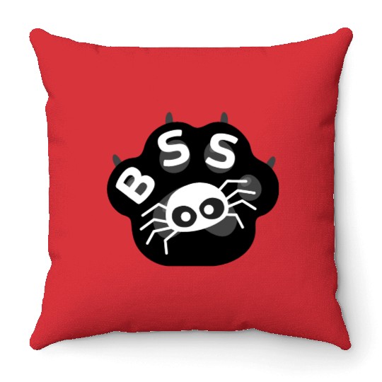 BSS Barking Spider Society Barking Spiders MEME Throw Pillows