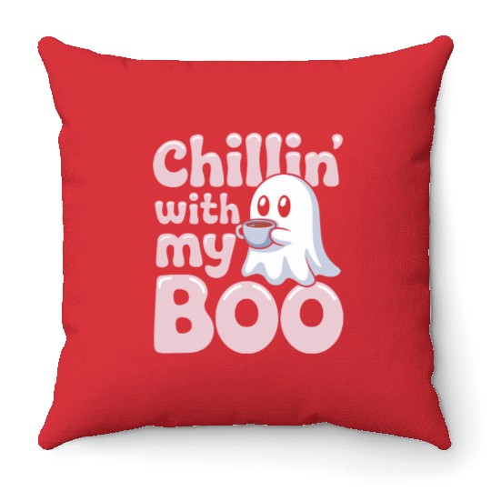 Paranormal Comedy Funny Ghost Humor Lighthearted Throw Pillows