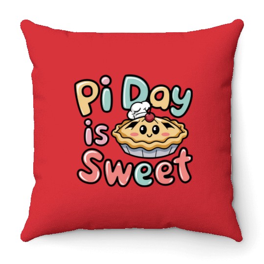 Pi Day Celebration Throw Pillows