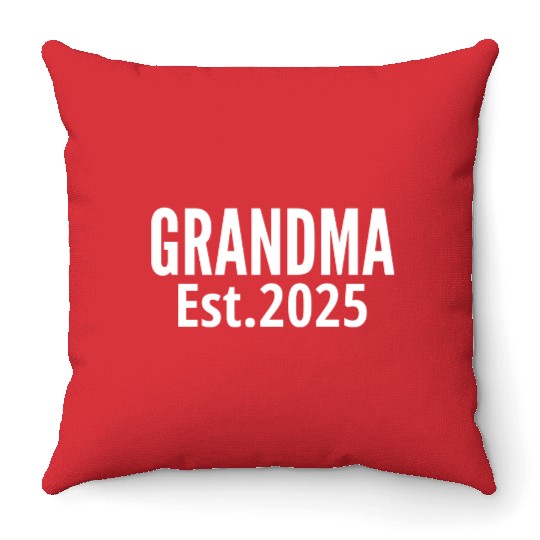 Grandma Est 2025 Throw Pillows