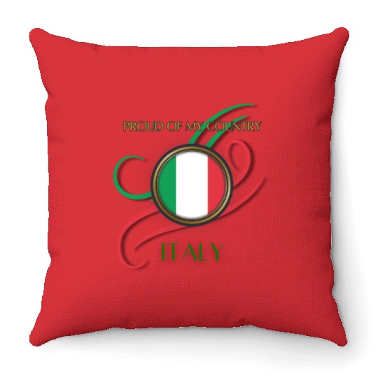 Tricolor Pride: Spirit of Italy Throw Pillows