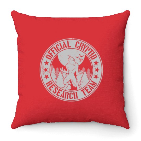 Cryptid Research Team | Werewolf Folklore Dogman Throw Pillows