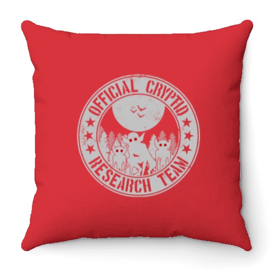 Cryptid Research Team Aliens Hopkinsville Goblins Throw Pillows