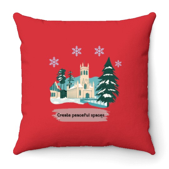 CREATE PEACEFUL SPACES Throw Pillows