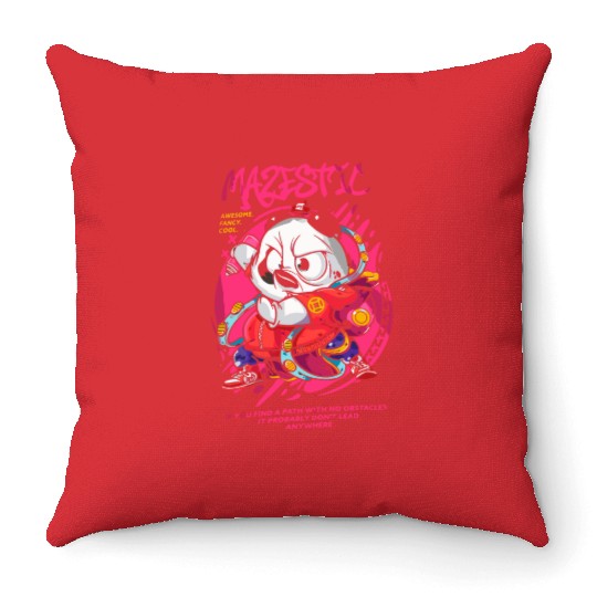 Majestic Panda | premium Design | Throw Pillows