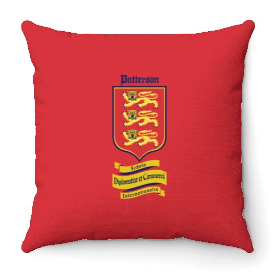Patterson Underground Heraldic Shield Light Throw Pillows