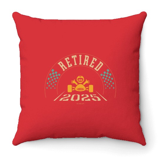 Retired 2025 (Retiree / Retirement Entry / 4C) Throw Pillows