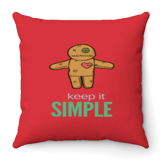 keep it simple Throw Pillows
