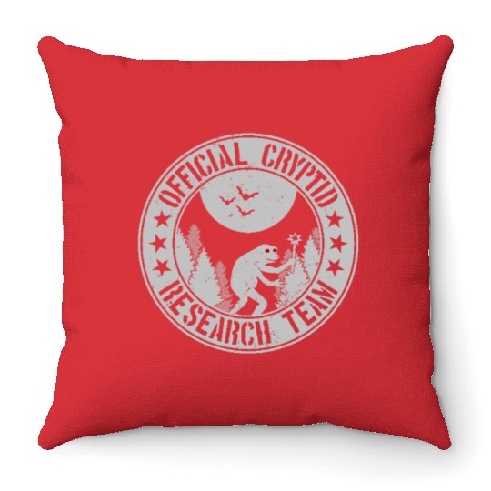 Cryptid Research Team | Cryptids Loveland Frogman Throw Pillows