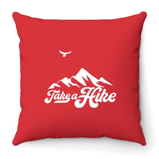 Take A Hike Throw Pillows