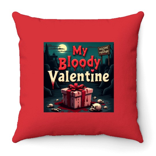 My bloody Valentine Throw Pillows
