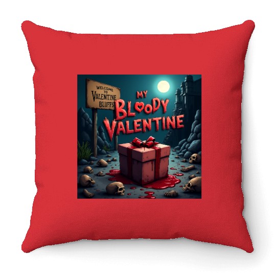 My bloody Valentine Throw Pillows
