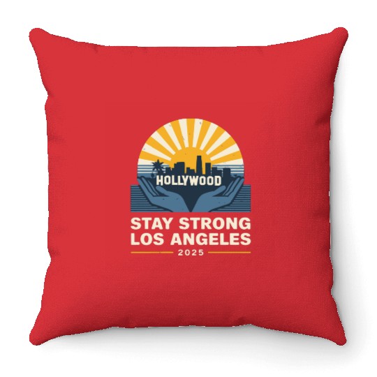 Los Angeles 2025 - Strength in Unity Throw Pillows