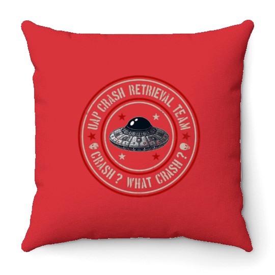 UAP Crash Retrieval Team | Orbs UFOs Aliens UAPs Throw Pillows