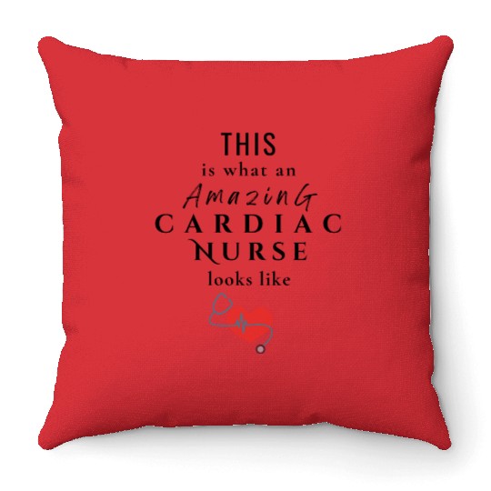 Cardiac Nurse Throw Pillows