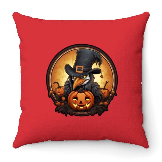 Tukan Halloween Throw Pillows