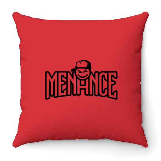 Menace - Bold & Fearless Attitude Throw Pillows