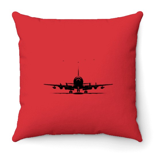 Jet Aircraft Throw Pillows