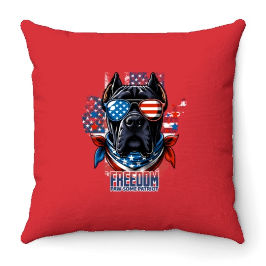 Paw-some Cane Corso Throw Pillows