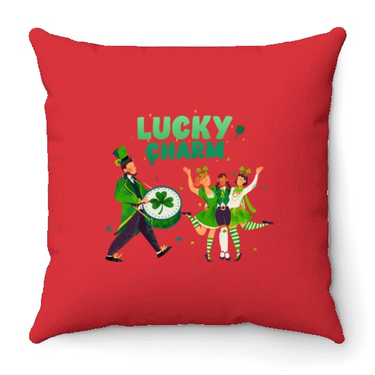 Lucky Charm Unisex Lightweight Crewneck Throw Pillows