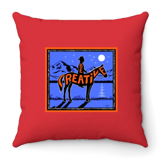 Be Creative Throw Pillows