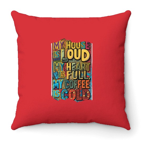 Parenting on hard mode Neurodivergent edition Throw Pillows