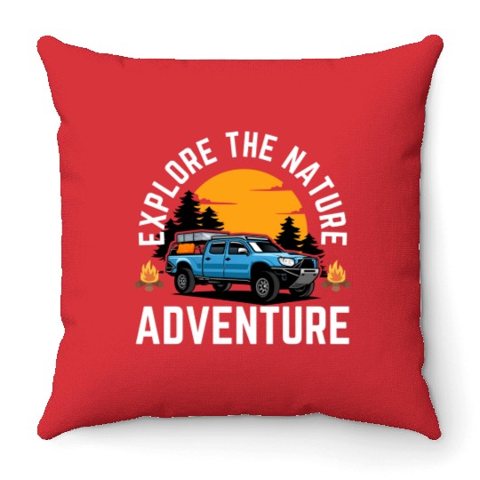 Explore the Wild – Nature Adventure Throw Pillows