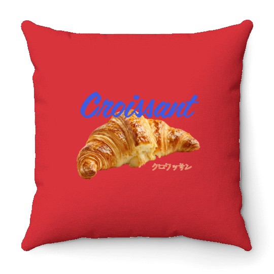 Croissant Lover Throw Pillows
