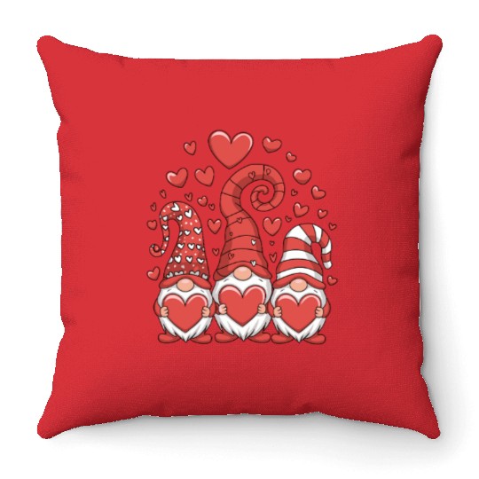 Love Gnomes Throw Pillows