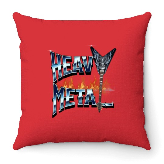 Heavy Metal Throw Pillows