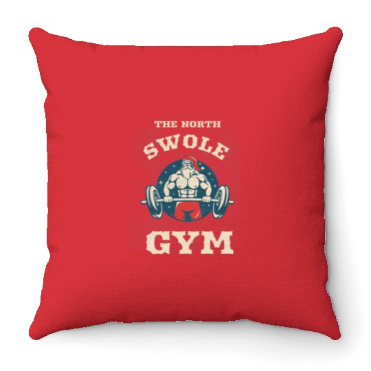 The North Swole Throw Pillows