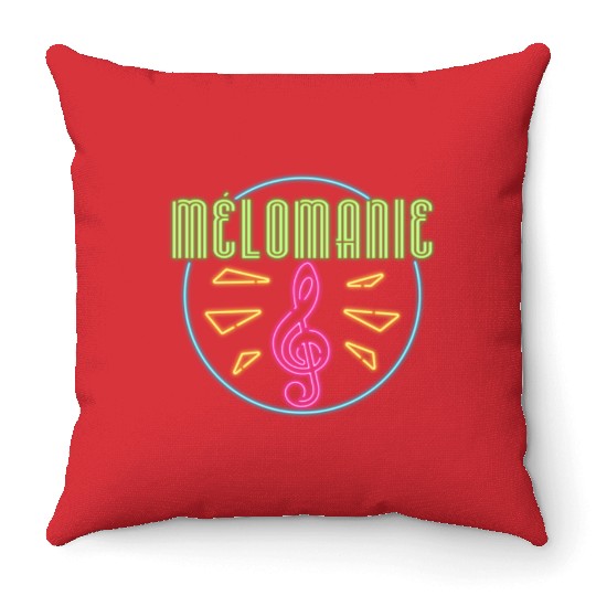 Techno House Party EDM Festival Goa Electro Rave Throw Pillows