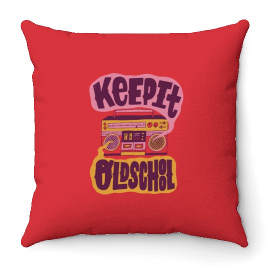 Keepit Old School Throw Pillows