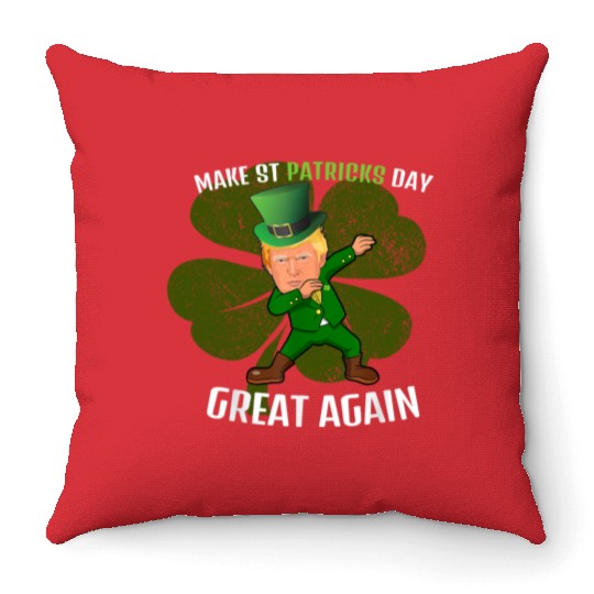 Make St. Patrick's Day Great Again: Trump-Inspired Throw Pillows