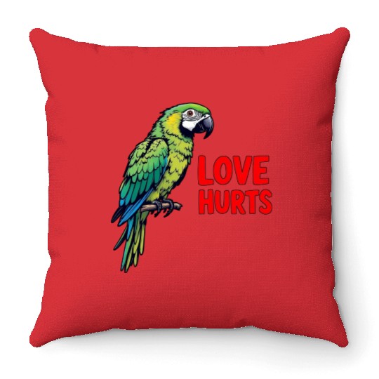 Love Hurts Throw Pillows