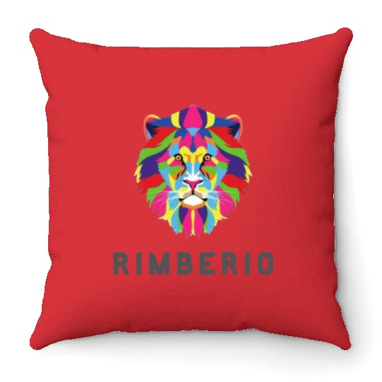 Remberio Lion Graphic Design – Bold, Creative & Pr Throw Pillows