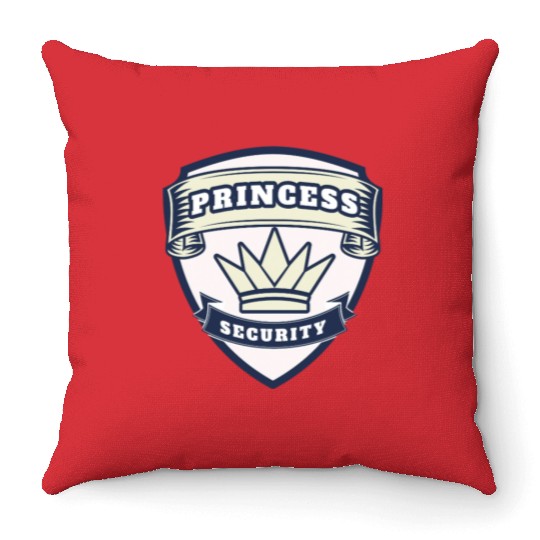princess security birthday Throw Pillows