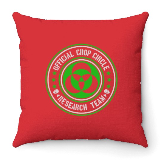 Official Crop Circle Research Team | Alien Message Throw Pillows
