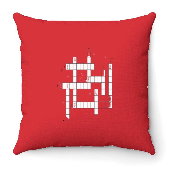 Preppy Crossword Throw Pillows – Stylish & Fun Word Puzzl